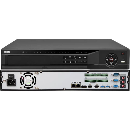 BCS-L-NVR6404-A-4K 64 csatornás IP rögzítő, akár 32Mpx támogatással