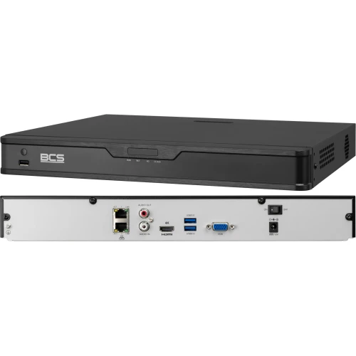 BCS Point BCS-P-NVR3202-4K-E IP hálózati rögzítő, 32 csatornás, akár 8 Mpx