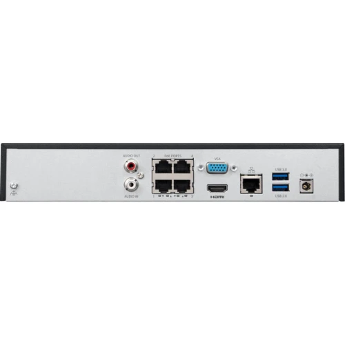 BCS-P-NVR0401-4K-4P(3) IP hálózati rögzítő, 4 csatornás, 8Mpx, BCS Point