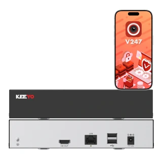 IP hálózati rögzítő KEEYO LV-V-NVR-9CH-E 9 csatornás