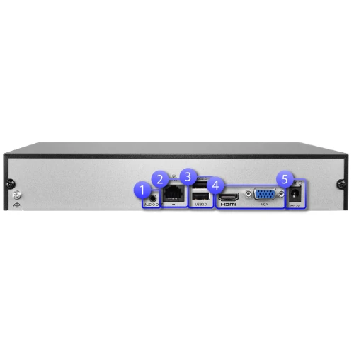 BCS-B-NVR0401(2.0) 4 csatornás hálózati rögzítő akár 8MPx-hez
