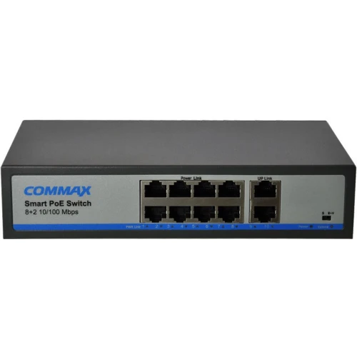 CIOT-H8L2 COMMAX IP 8 POE 2 UPLINK 10 portos switch