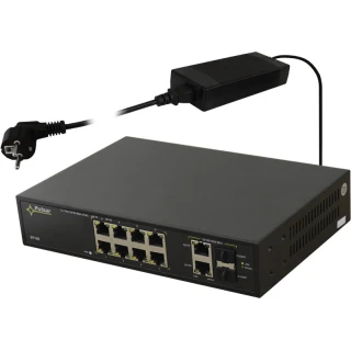 10 portos SF108 switch 8 IP kamera számára