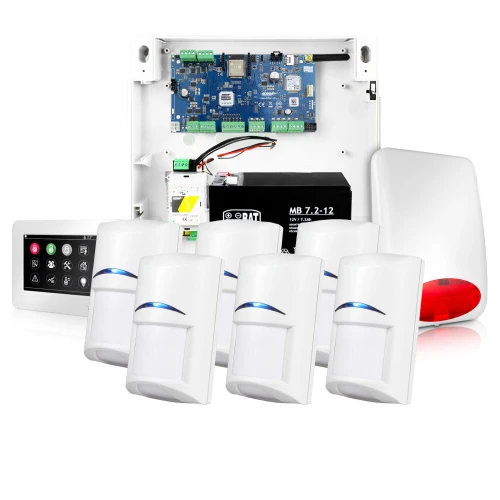 NeoGSM-IP riasztórendszer, Fehér, 6x érzékelő, GSM értesítés, Wifi