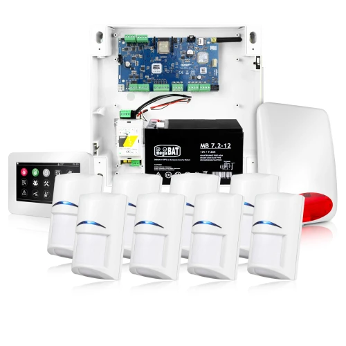 NeoGSM-IP riasztórendszer, Fehér, 8x érzékelő, GSM értesítés, Wifi