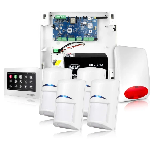 NeoGSM-IP riasztórendszer, Fehér, 4x érzékelő, GSM értesítés, Wifi