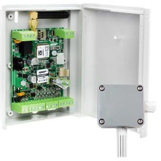 Hőmérséklet és páratartalom monitorozó rendszer, -20°C-tól +80°C-ig, 0-100 %RH, hermetikus érzékelővel Ropam Monitoring Kontrola Mérés