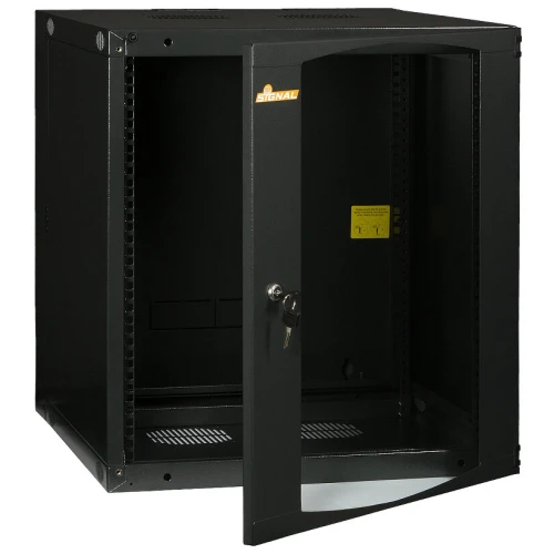Akkasztható két szekciós R19-12U/600/2S rack szekrény