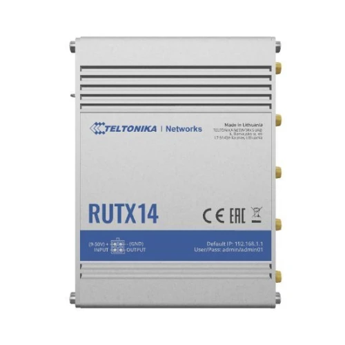 Teltonika RUTX14 | Professzionális ipari 4G LTE router | Cat 12, Dual Sim, 1x Gigabit WAN, 4x Gigabit LAN, WiFi 802.11 AC Wave 2