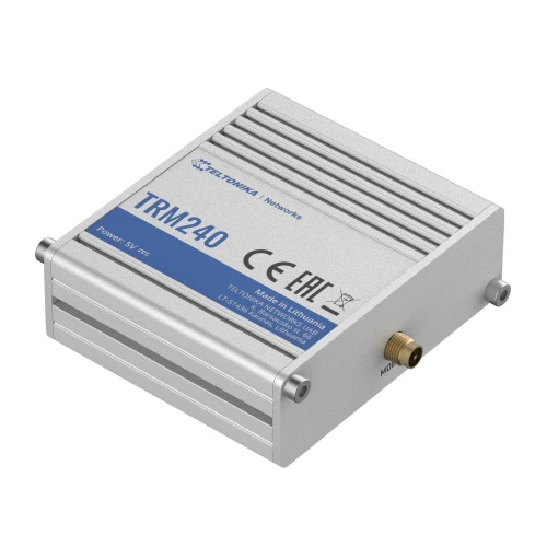 Teltonika TRM240 | Ipari modem | 4G/LTE (Cat 1), 3G, 2G, mini SIM, IP30
