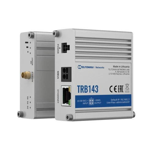 Teltonika TRB143 | Gateway, IoT kapu | LTE Cat 4, 3G, 2G, M-Bus, Távoli kezelés