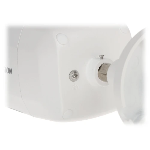 Zdjęcie przedstawia biały, prostokątny element urządzenia z metalowym złączem i śrubą na jednym końcu. Produkt ma gładką powierzchnię z widocznymi zaokrąglonymi krawędziami.