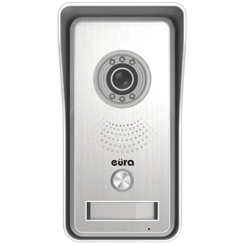 EURA VDP-33A3 LUNA videókaputelefon, 7 colos képernyő, 2 bemenet támogatása, képmemória, közelítési kulcsolvasó