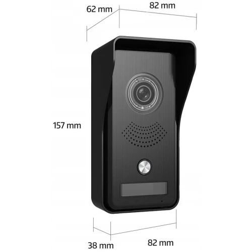 EURA VDP-58A3 fehér színű videó kaputelefon 7” monitor