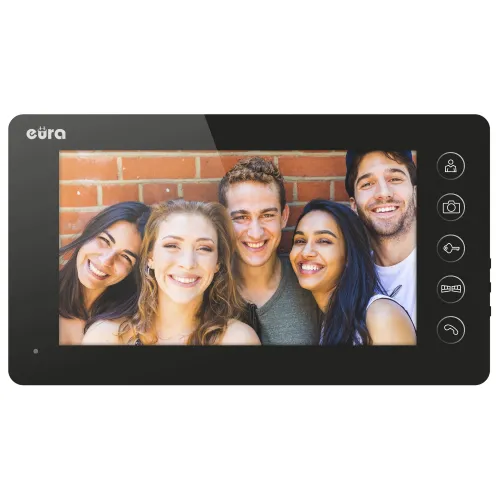 Wideodomofon EURA VDP-76A3 czarny