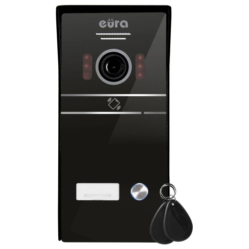 EURA VDP-98C5 videókaputelefon - fehér, érintőképernyős, 10'' LCD, AHD, WiFi, képmemória, 128GB SD
