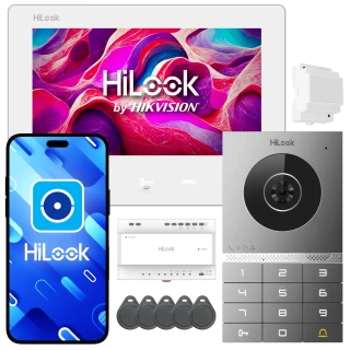 Wideodomofon HD-VIS-02-K, 2-vezetékes, IP, WiFi, HiLook by Hikvision alkalmazás