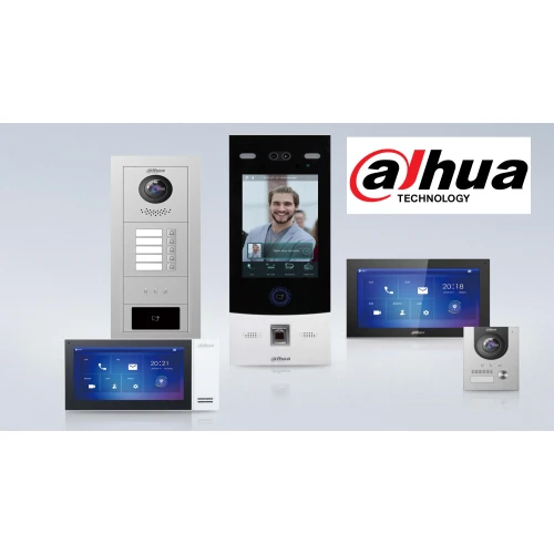 DAHUA IP videótelefon PoE, Wi-Fi, VTH2621GW-WP monitorral és VTO2211G-WP panellel