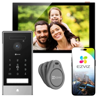WiFi videókaputelefon EZVIZ HP7 PRO 4K, Arcfelismerés, Távoli nyitás, Mozgásérzékelés