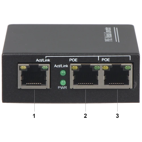 PoE Switch SPS-2P/1 3-portos