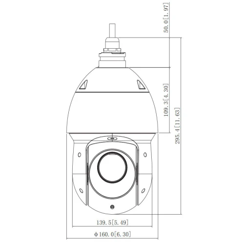 HD-CVI gyors forgású kültéri kamera SD49225-HC-LA Full HD 4.8... 120mm DAHUA