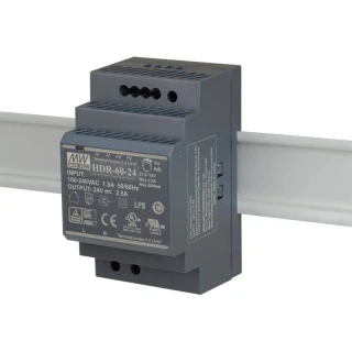 DIN sínre szerelhető tápegység 24VDC/2,5A HDR-60-24
