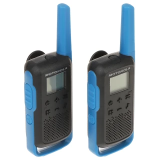 2 darabos MOTOROLA-T62/BLUE PMR rádiótelefon készlet 446.1MHz ... 446.2MHz