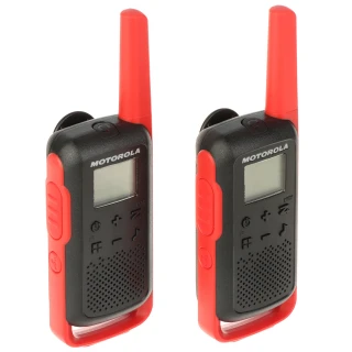 2 darabos MOTOROLA-T62/RED PMR rádiótelefon készlet 446.1MHz ... 446.2MHz