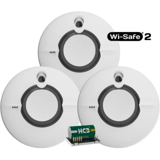 3x FireAngel ST-630 füstérzékelő készlet Wi-Safe2 modullal, 3xST-630 W2 modell