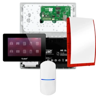 SATEL INTEGRA 32 riasztókészlet, 1x PET érzékelő, jelző, fekete INT-TSH2-B kezelő
