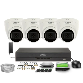 4 az 1-ben megfigyelő készlet 4x HAC-HDW1200TRQ-0280B-S6 2Mpx, IR25m, DWDR, Dahua
