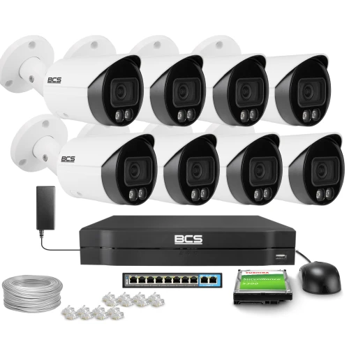 IP csőkamera 4Mpx BCS-L-TIP14FCR3L3-Ai1, NightColor