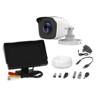 Hikvision Hilook TVICAM-B2M csöves kamera megfigyelő készlet 4,3" monitorral, tápegységgel, kábellel, monitoron való előnézettel