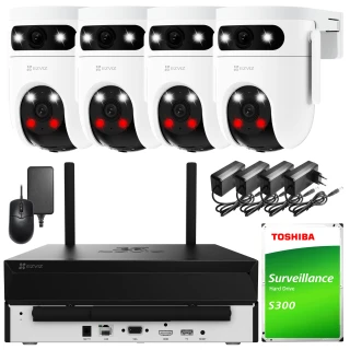 EZVIZ 4x H9c 3K Wi-Fi megfigyelő készlet