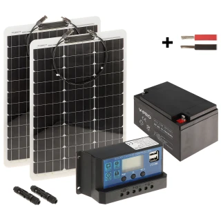 Fotovoltaikeus készlet SP-KIT-2X50/26/PWM 225Wh