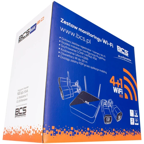 BCS-B-KITW(2.0) Full HD IR 30m, audio Wi-Fi megfigyelő készlet