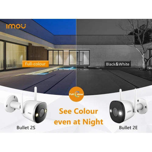 IMOU 2x IPC-S42FP 2k IR 30m Full Color forgó Wi-Fi kamera szett